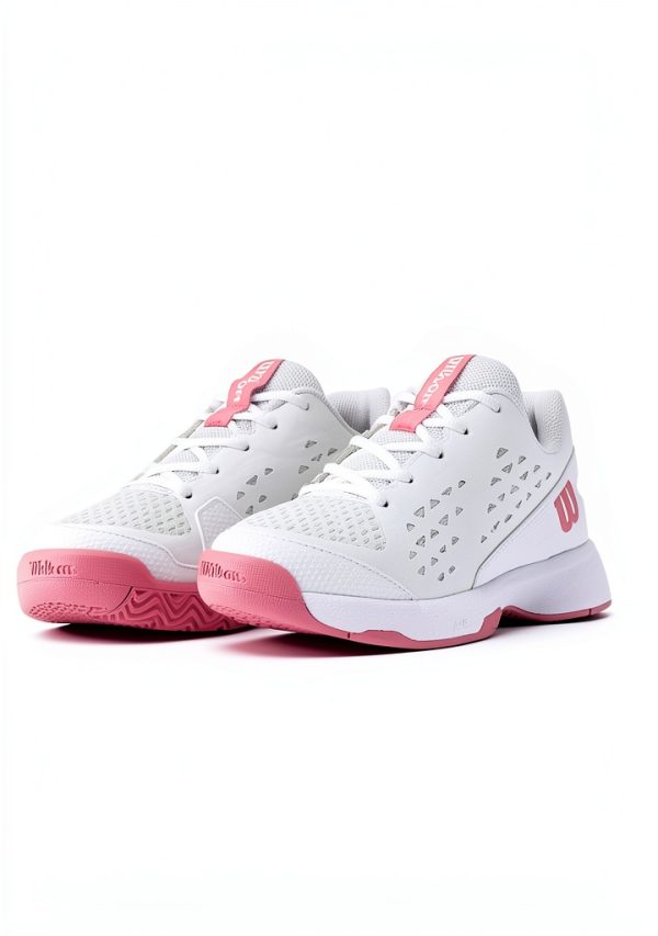 Wilson Rush Pro Junior Tennis Shoes White-12