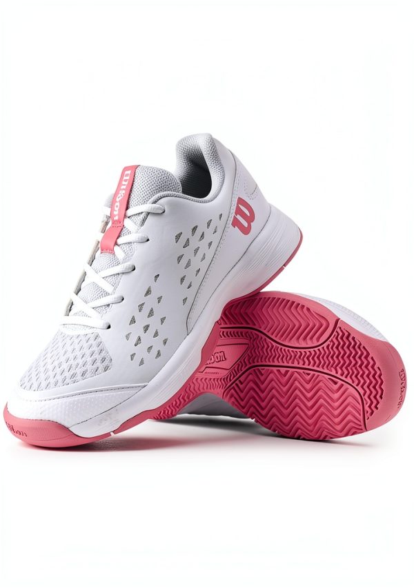 Wilson Rush Pro Junior Tennis Shoes White-14
