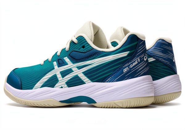 Asics Boys Racquet Shoes TRUSSTIC Gel 3.5 Teal-2