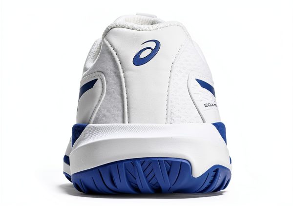 ASICS Kids Racquet Shoes with GEL Rearfoot Tech White Grey Blue 4BK-4