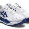 ASICS Kids Racquet Shoes with GEL Rearfoot Tech White Grey Blue 4BK-1