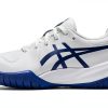 ASICS Kids Racquet Shoes with GEL Rearfoot Tech White Grey Blue 4BK-3