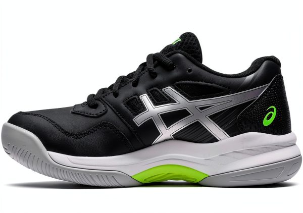 Asics Kids Racquet Sport Shoes 3 Little Kid Black Pure Silver Upper-4