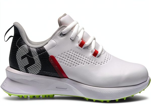 FootJoy FJ Fuel JR Girls Turf Shoes – White/Black/Blue Big Kid Sizes-1