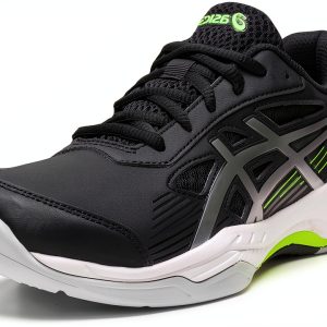 Asics Kids Racquet Sport Shoes 3 Little Kid Black Pure Silver Upper-0