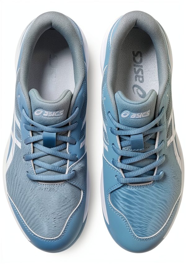 ASICS Boys Racquet Sport Shoes 1044A052-104 Grey/White Big Kid-6