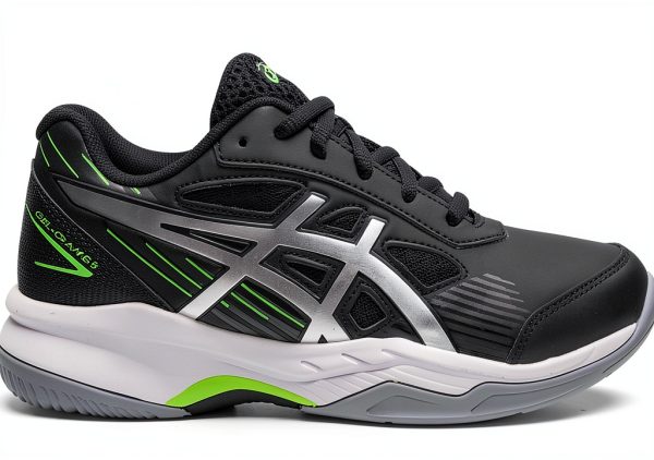 Asics Kids Racquet Sport Shoes 3 Little Kid Black Pure Silver Upper-1