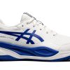 ASICS Kids Racquet Shoes with GEL Rearfoot Tech White Grey Blue 4BK-7