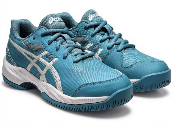 ASICS Boys Racquet Sport Shoes 1044A052-104 Grey/White Big Kid-2