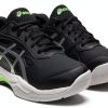 Asics Kids Racquet Sport Shoes 3 Little Kid Black Pure Silver Upper-2