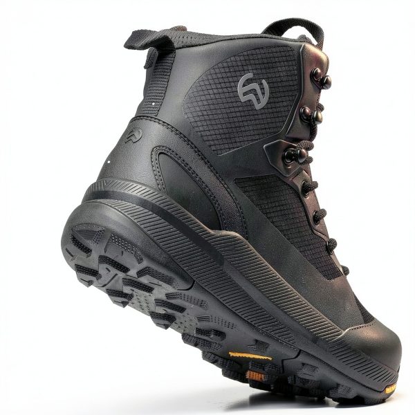 Men's Lightweight Military Tactical Boots Non-Slip Work Boots For Men Comfortable All Day Waterproof Hiking Boots Side Zipper Black Boot Shoes Mens Botas de trabajo para hombres-3