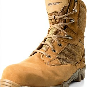 Bates Men's Gx-8 Composite Toe Side Zip Work Boot Desert Coyote-0