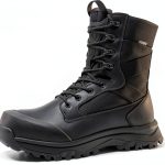 Tactical Boots for Men Lightweight Military Combat Work Boot Side Zipper Motorcycle Hiking Boots 8 Inches-0
