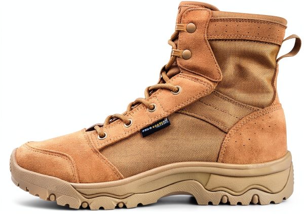 FREE SOLDIER Men's Tactical Hiking Boots Lightweight Comfortable Combat Work Boots 6 Inches-0