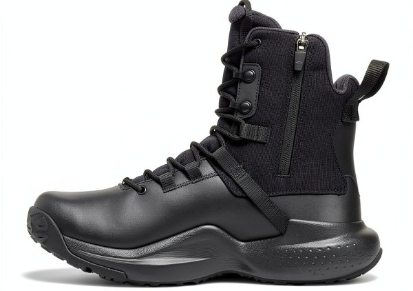 Under Armour mens Micro G Stellar Zip Waterproof Boot Black Anthracite-2