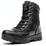 NORTIV 8 Men's Tactical Military Work Boots Side Zipper Outdoor Motorcycle Combat Boots 8 Inches 2.0 Trooper-pro-0