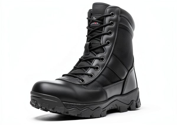 NORTIV 8 Men's Tactical Military Work Boots Side Zipper Outdoor Motorcycle Combat Boots 8 Inches 2.0 Trooper-pro-0