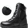 NORTIV 8 Men's Tactical Military Work Boots Side Zipper Outdoor Motorcycle Combat Boots 8 Inches 2.0 Trooper-pro-1