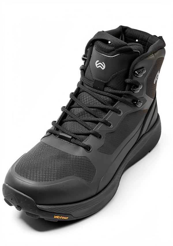 Men's Lightweight Military Tactical Boots Non-Slip Work Boots For Men Comfortable All Day Waterproof Hiking Boots Side Zipper Black Boot Shoes Mens Botas de trabajo para hombres-4