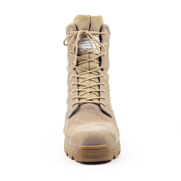 Men's Military Tactical Work Boots IODSON 8 Inch Zipper Punctureproof-4