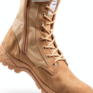 Men's Military Tactical Work Boots IODSON 8 Inch Zipper Punctureproof-0