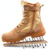 Men's Military Tactical Work Boots IODSON 8 Inch Zipper Punctureproof-1